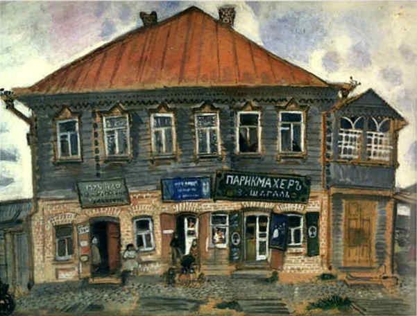 Uncles Shop in Liozno Zeitgenosse Marc Chagall Ölgemälde